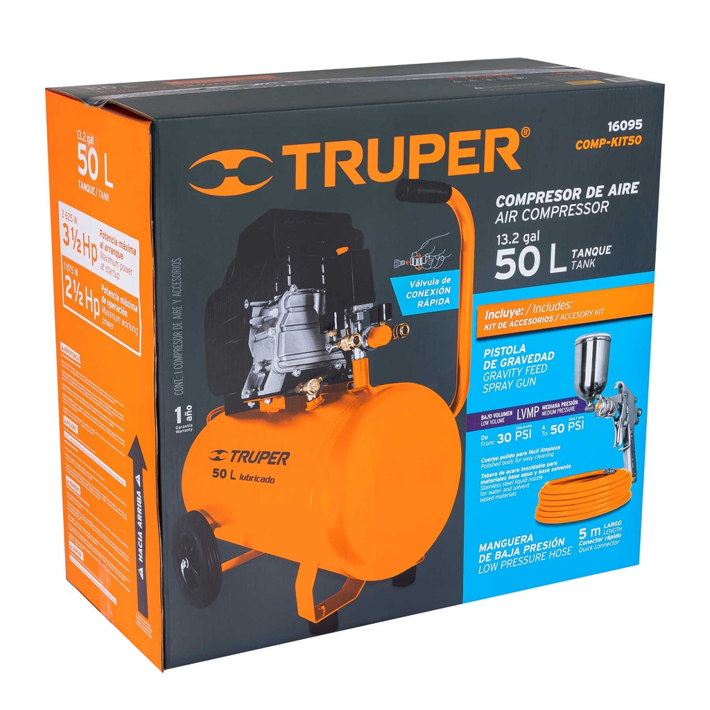 Caja de empaque de repuesto para COMP-KIT50, Truper