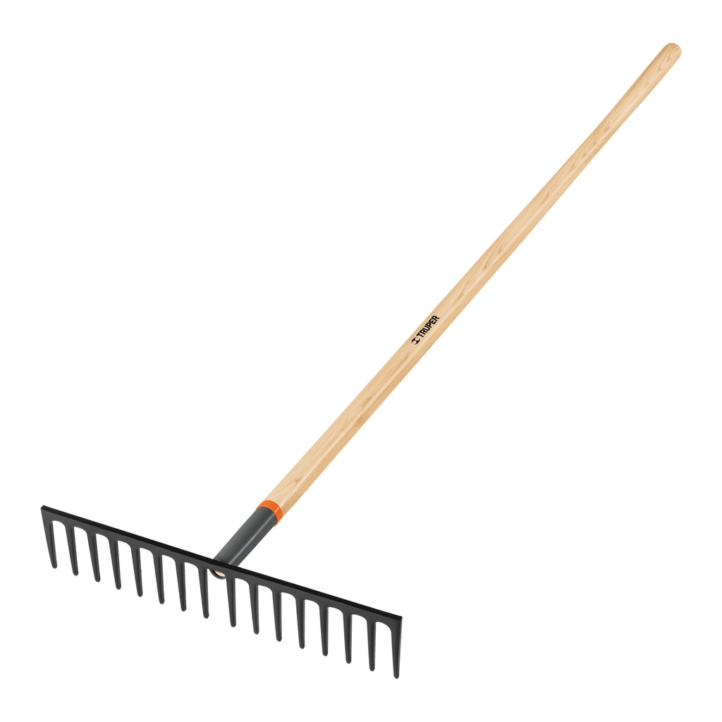 [17888] Rastrillo recto reforzado, 16 dientes, mango de 60', Truper