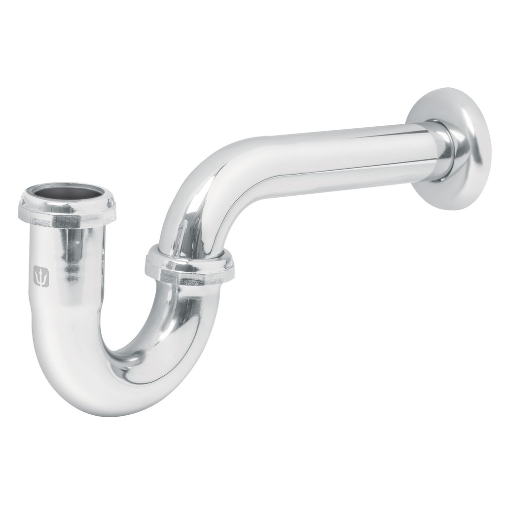 Céspol p/lavabo de latón sin contra, cromo, 1-1/4', Foset