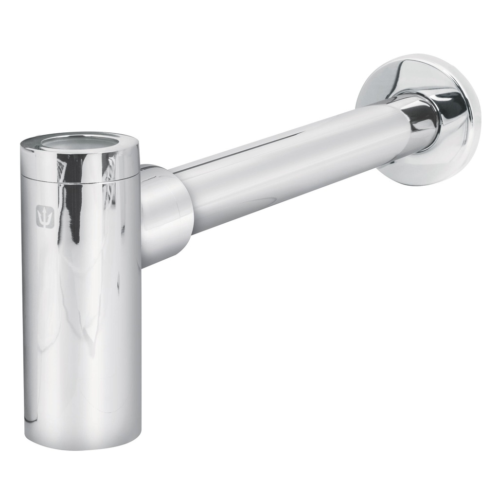Céspol de bote p/lavabo minimalista s/contra, cromo, 1-1/4'