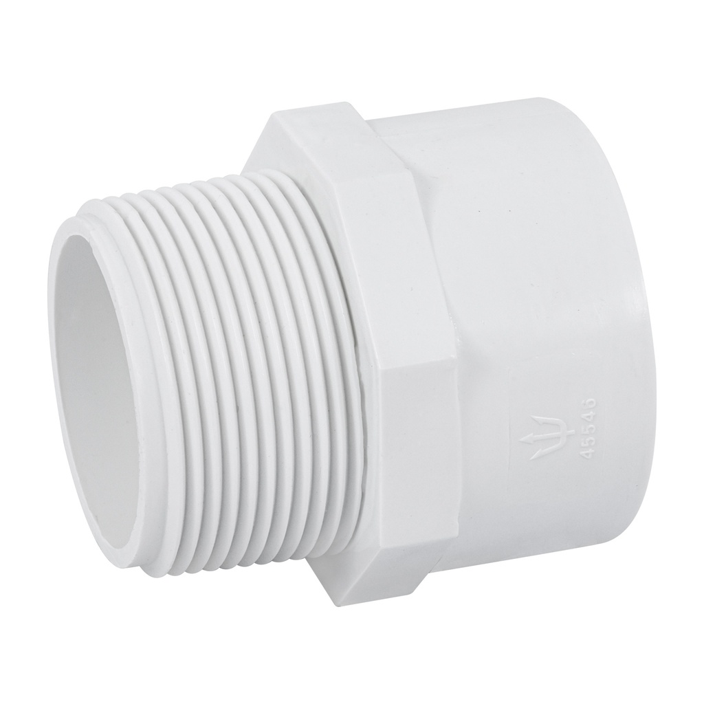 Adaptador macho de PVC de 1-1/2', Foset