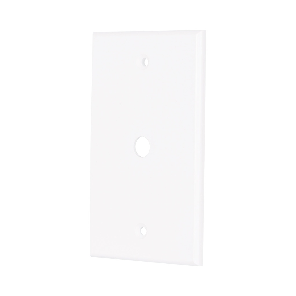 Placa de ABS pasacable, Standard, blanco, Volteck