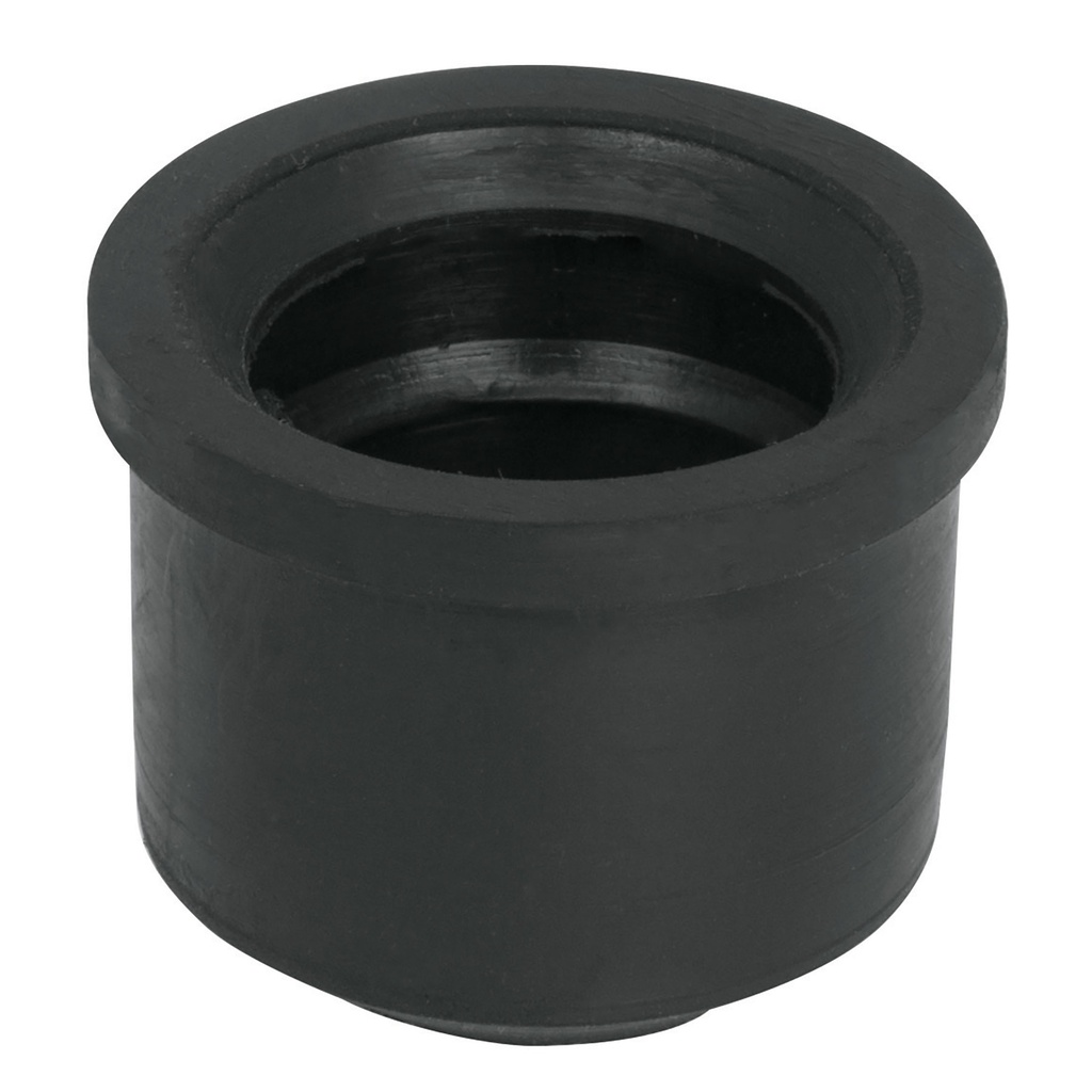 Chupón de hule negro, 1-1/2' x 1-1/4', Foset