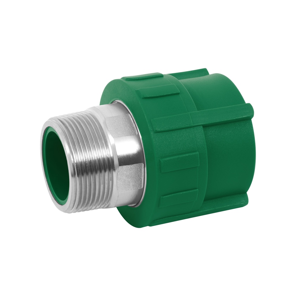 Adaptador PPR 1-1/2' macho con inserto metálico, Foset