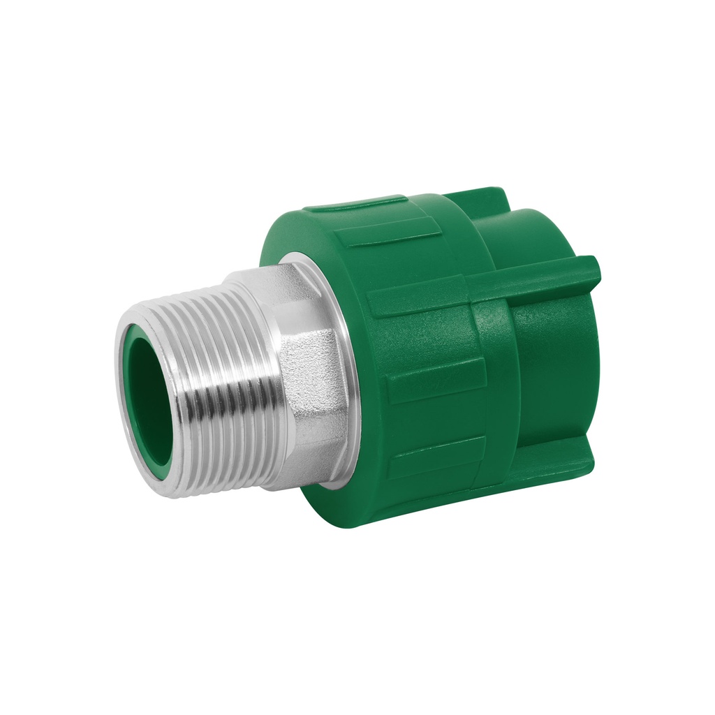 Adaptador PPR 1-1/4' macho con inserto metálico, Foset