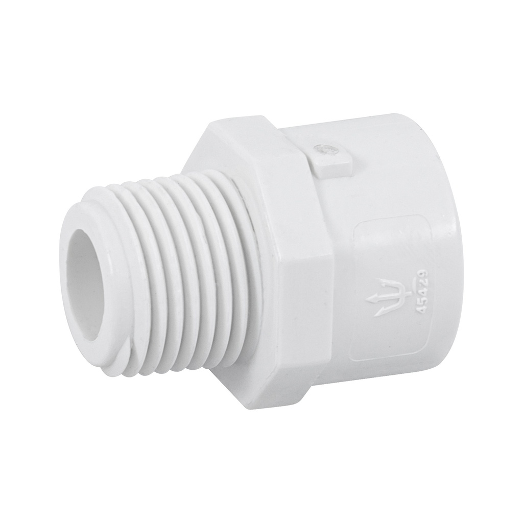 Adaptador macho de PVC de 1/2', Foset