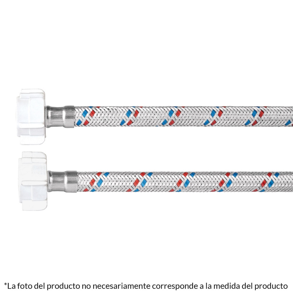 [49769] Manguera WC, aluminio, 1/2'x7/8', 50 cm, plást/plást, Basic