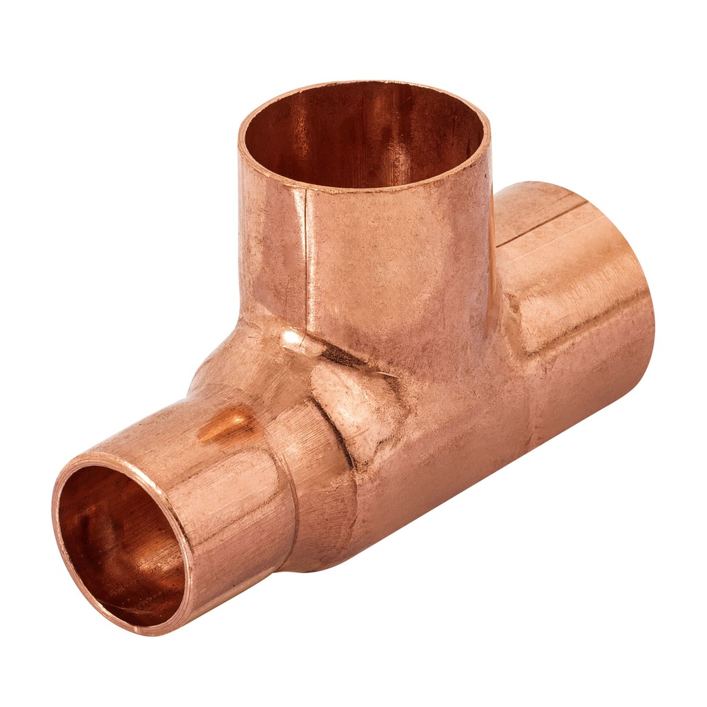 Tee reducida de cobre 3/4' x 1/2' x 3/4', Foset