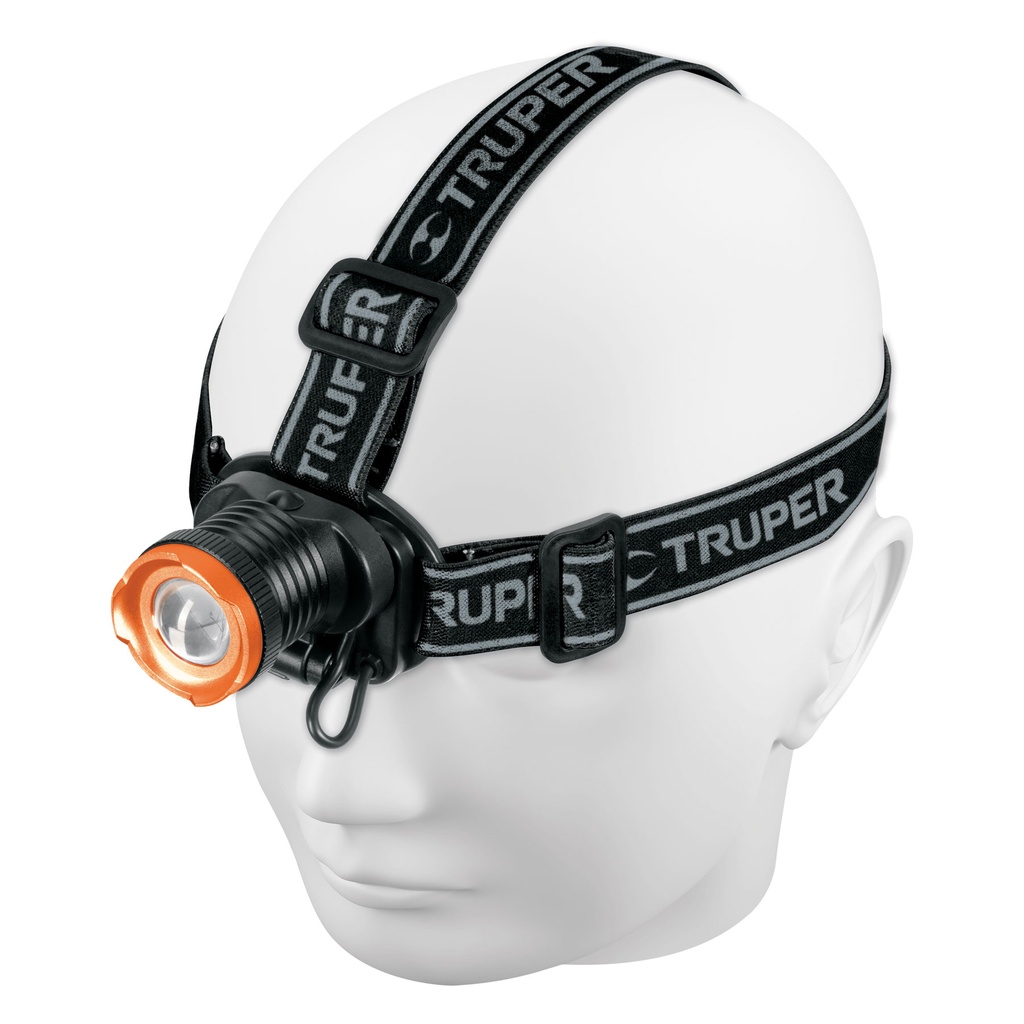 [102129] Linterna de minero, 80 lúmenes, 1 LED, recargable, Truper