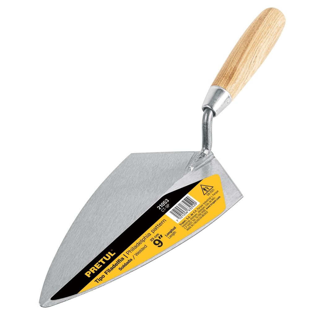 Cuchara para albañil 9' tipo Filadelfia, Pretul