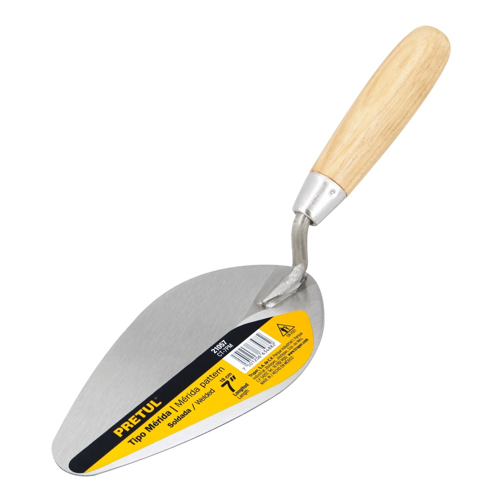 Cuchara para albañil 7' tipo Mérida, Pretul