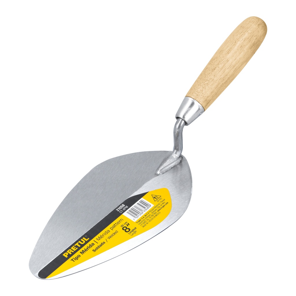 Cuchara para albañil 8' tipo Mérida, Pretul
