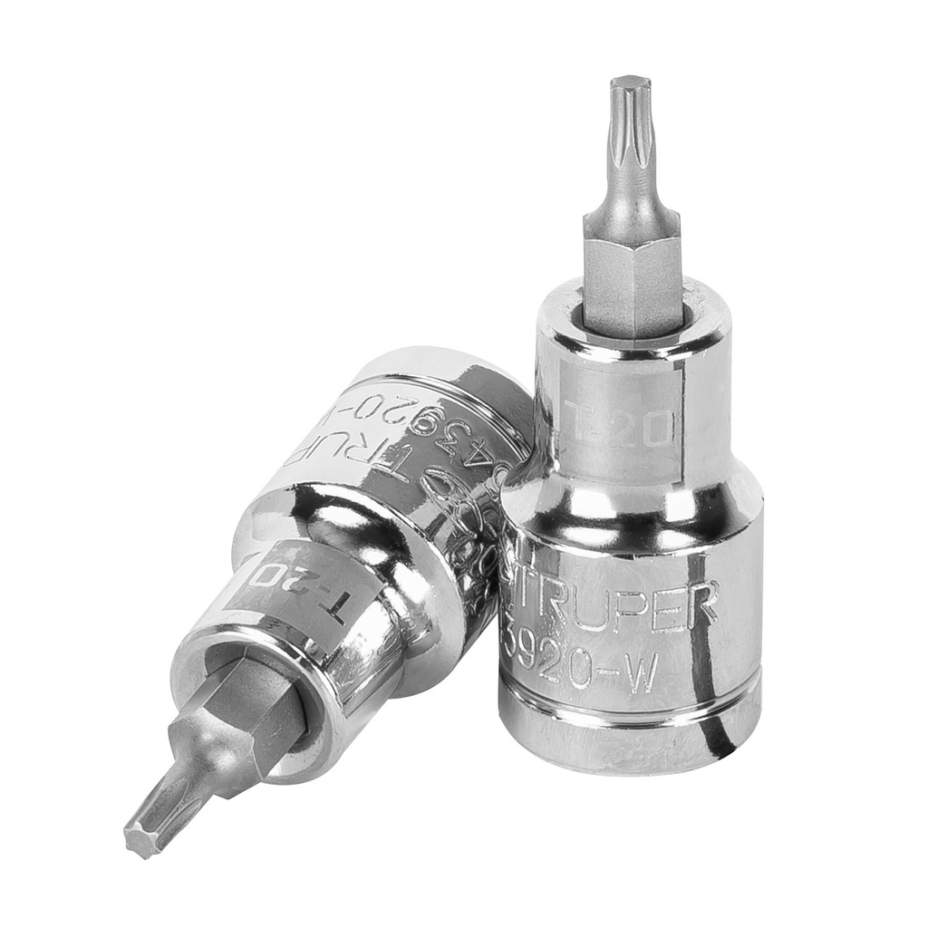 Dado punta torx T-20, cuadro 1/2', Truper