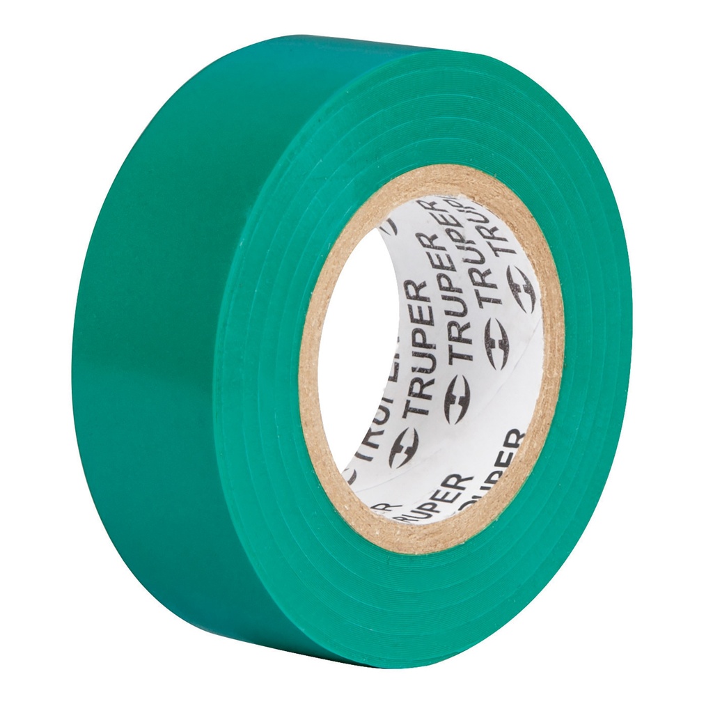 Cinta de aislar de 9 m x 19 mm, verde, Truper