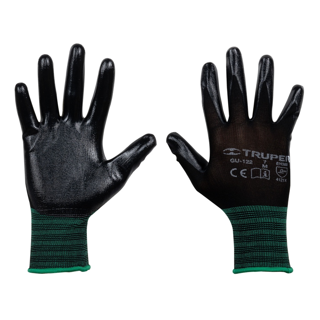 Guantes de nylon recubiertos de nitrilo, M, Truper