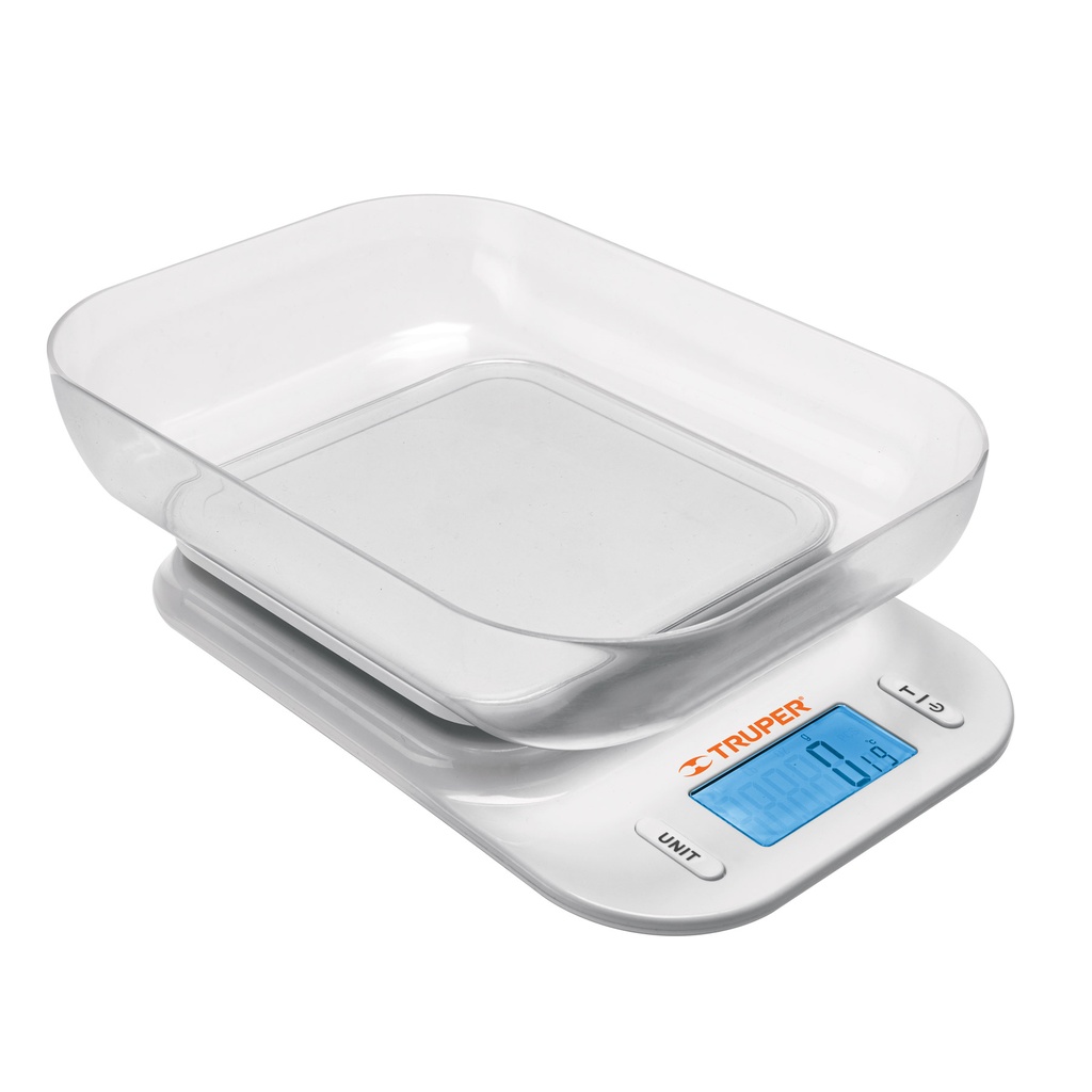 Báscula digital con tazón para cocina, 5kg, Truper