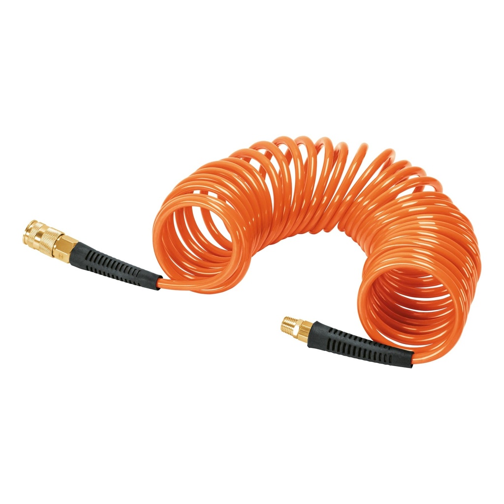 Manguera tipo resorte para compresor, 7.6 m x 1/4', Truper