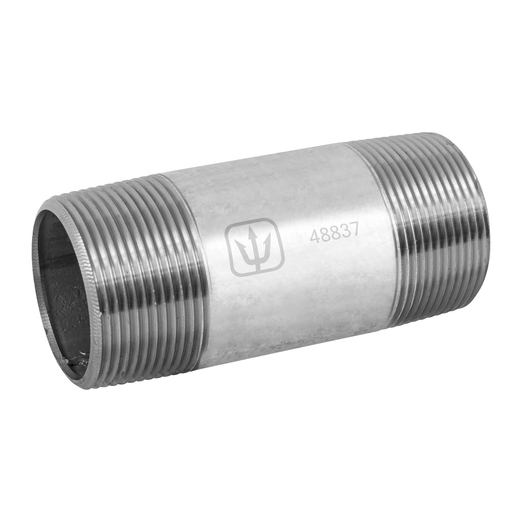 Niple de acero galvanizado 1-1/2 x 4', Foset