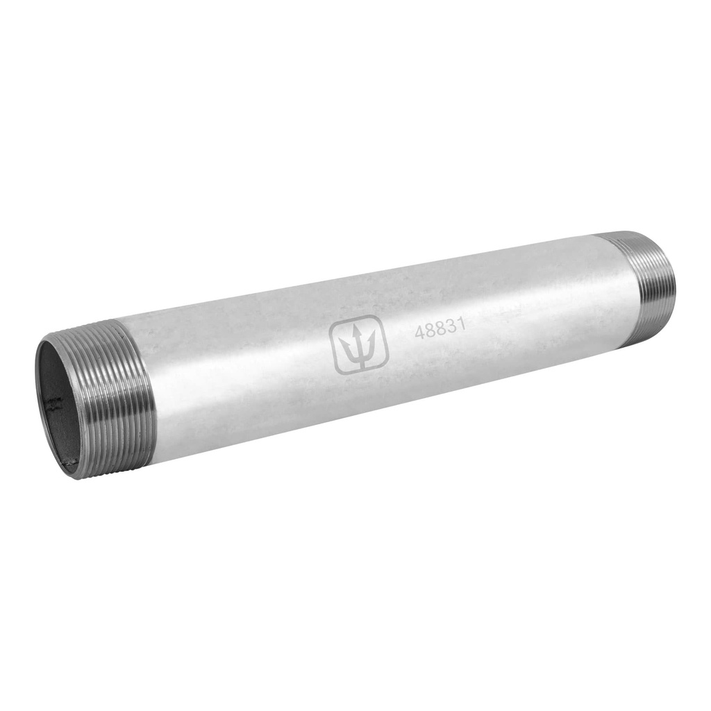 Niple de acero galvanizado 1-1/4 x 6', Foset