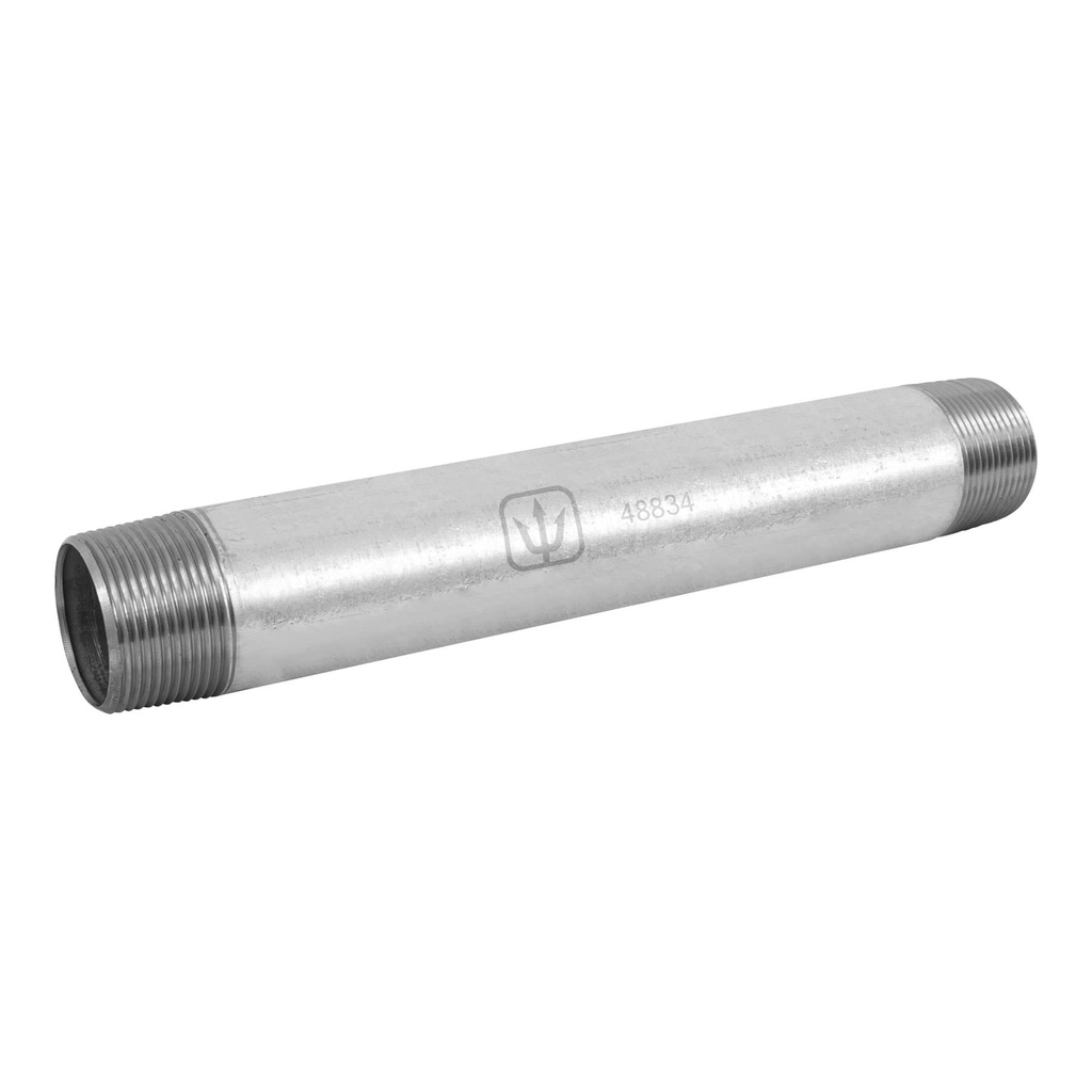 Niple de acero galvanizado 1-1/4 x 12', Foset