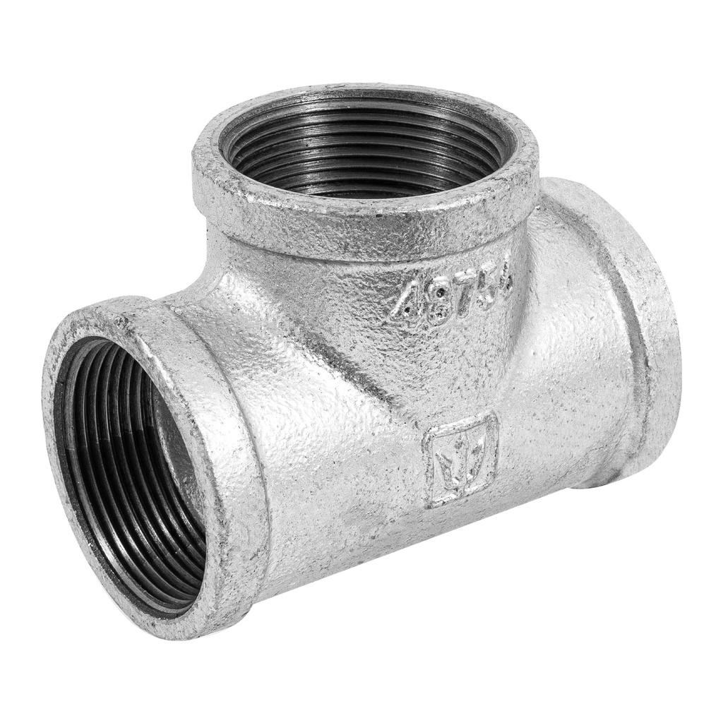 Tee sencilla 1-1/2' acero galvanizado, Foset