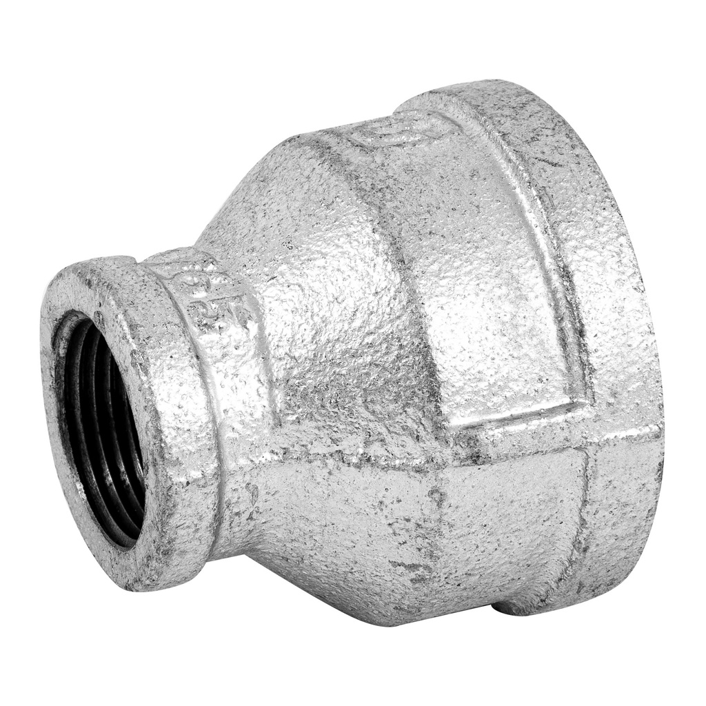 Reducción campana acero galvanizado 1-1/2' x 3/4', Foset