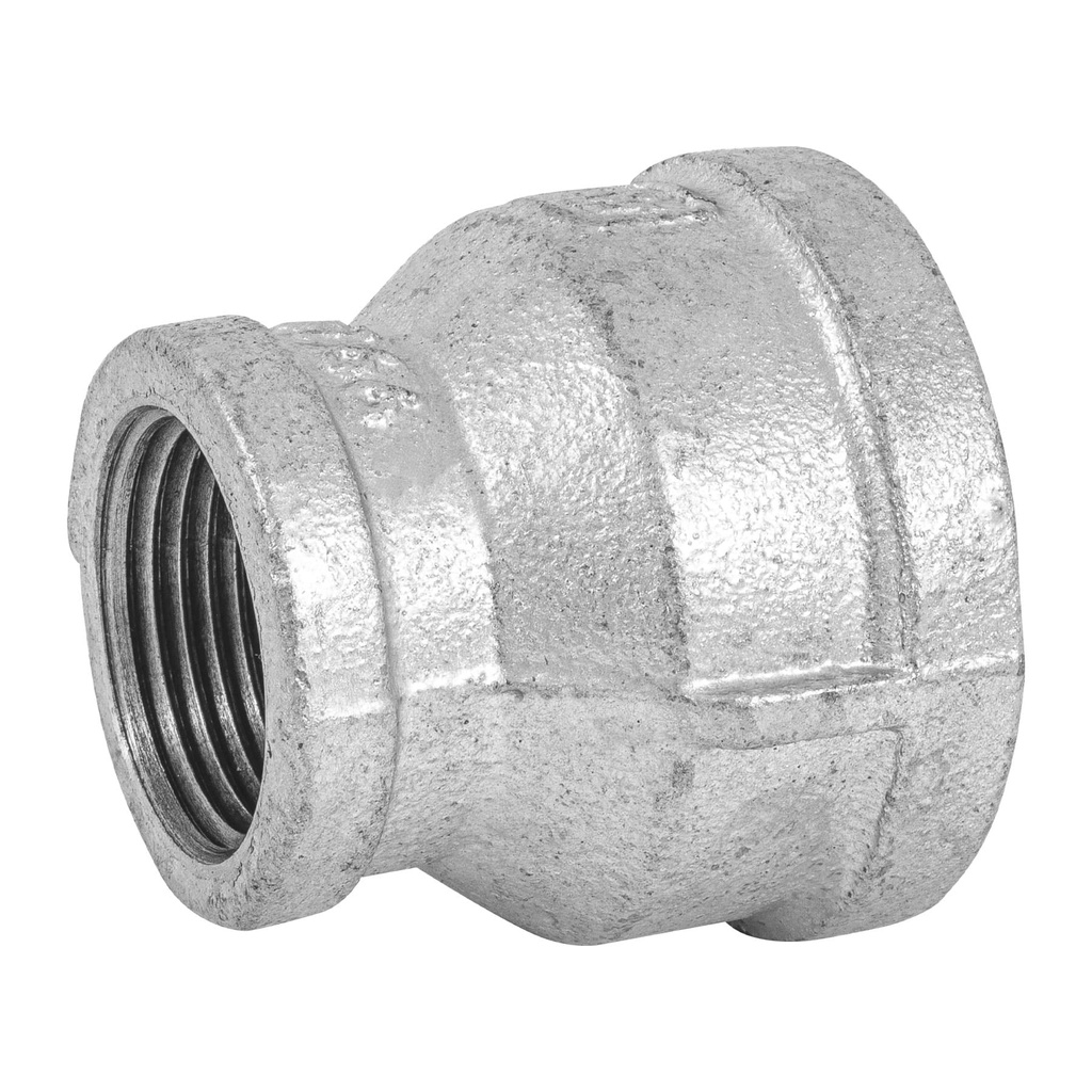 Reducción campana acero galvanizado 1-1/2' x 1', Foset