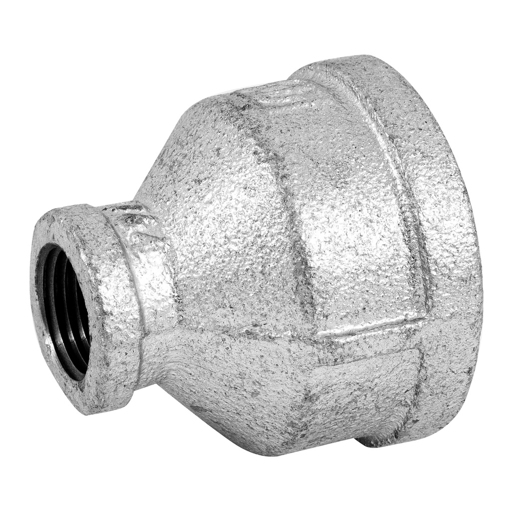 Reducción campana acero galvanizado 1-1/2' x 1/2', Foset