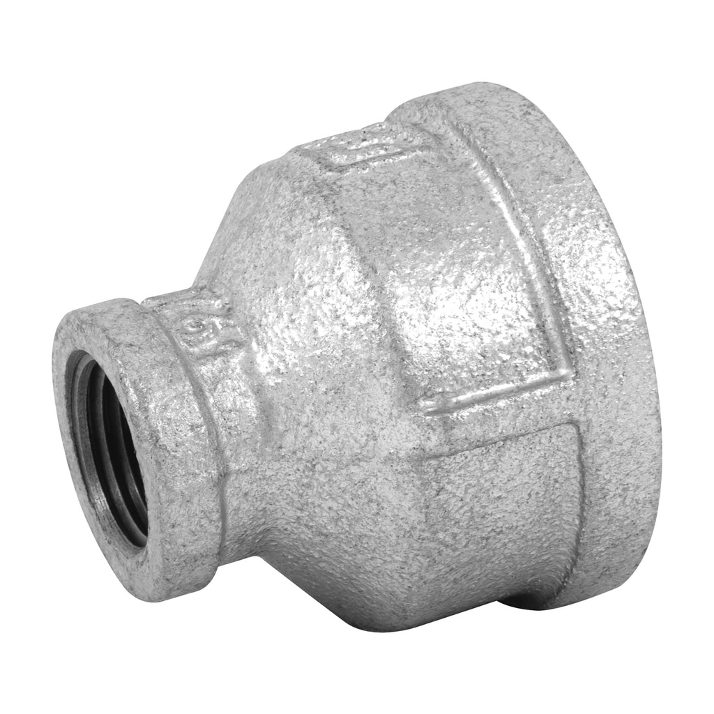 Reducción campana acero galvanizado 1-1/4' x 1/2', Foset