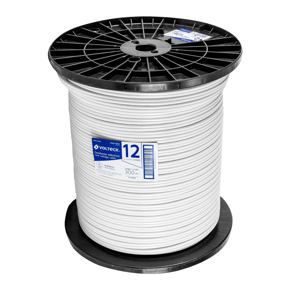 [40044] Metro de cordón dúplex flexible SPT 12 AWG en carrete 300 m