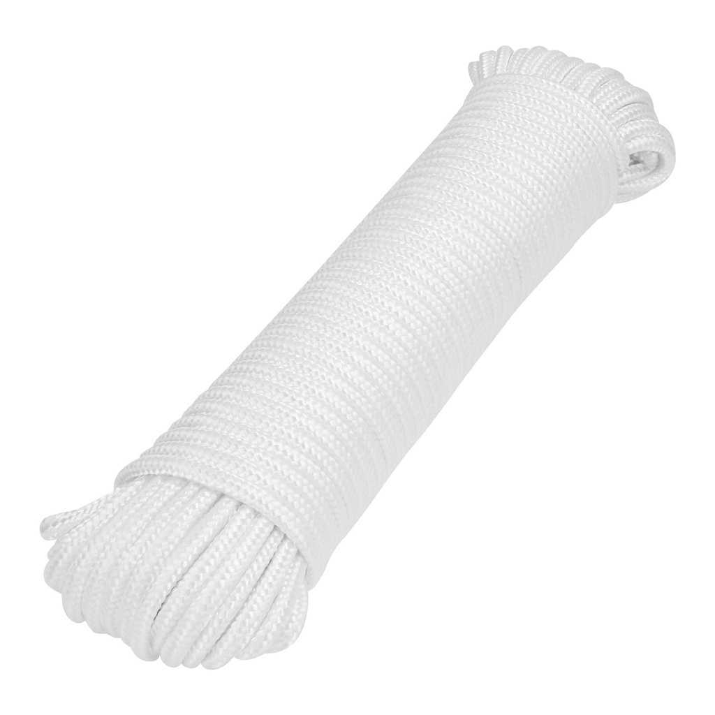 Piola de poliéster diamante de 6 mm x 30 m blanca, Fiero