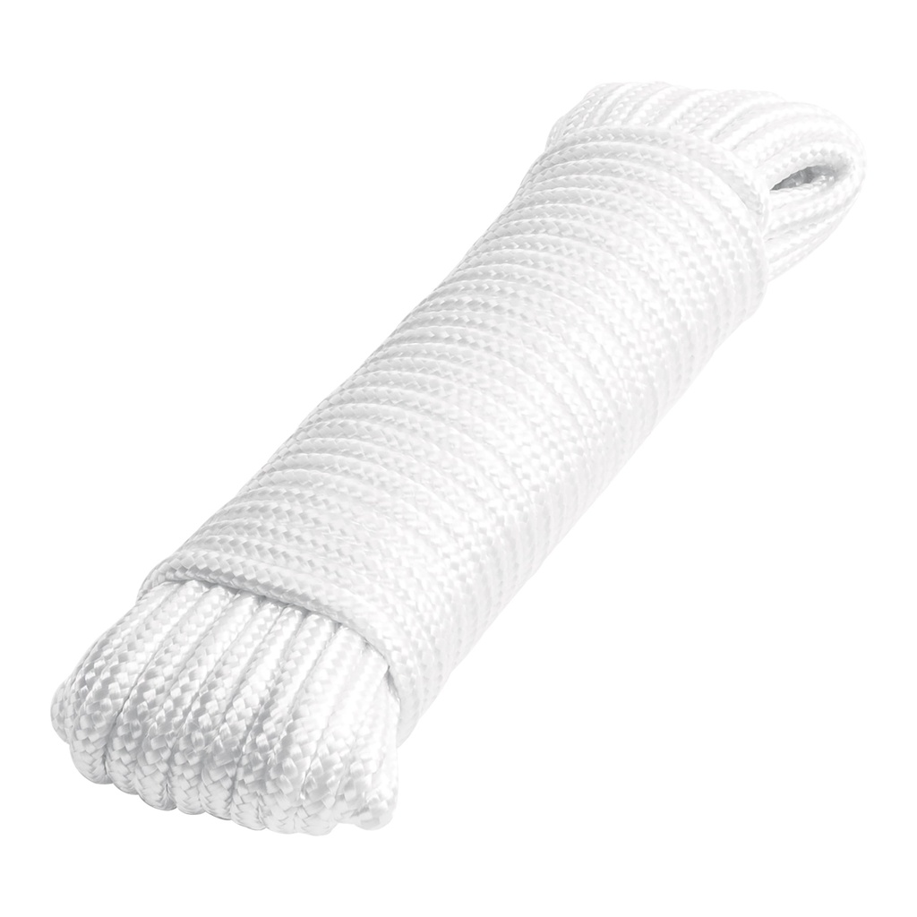 Piola de poliéster diamante de 5 mm x 15 m blanca, Fiero