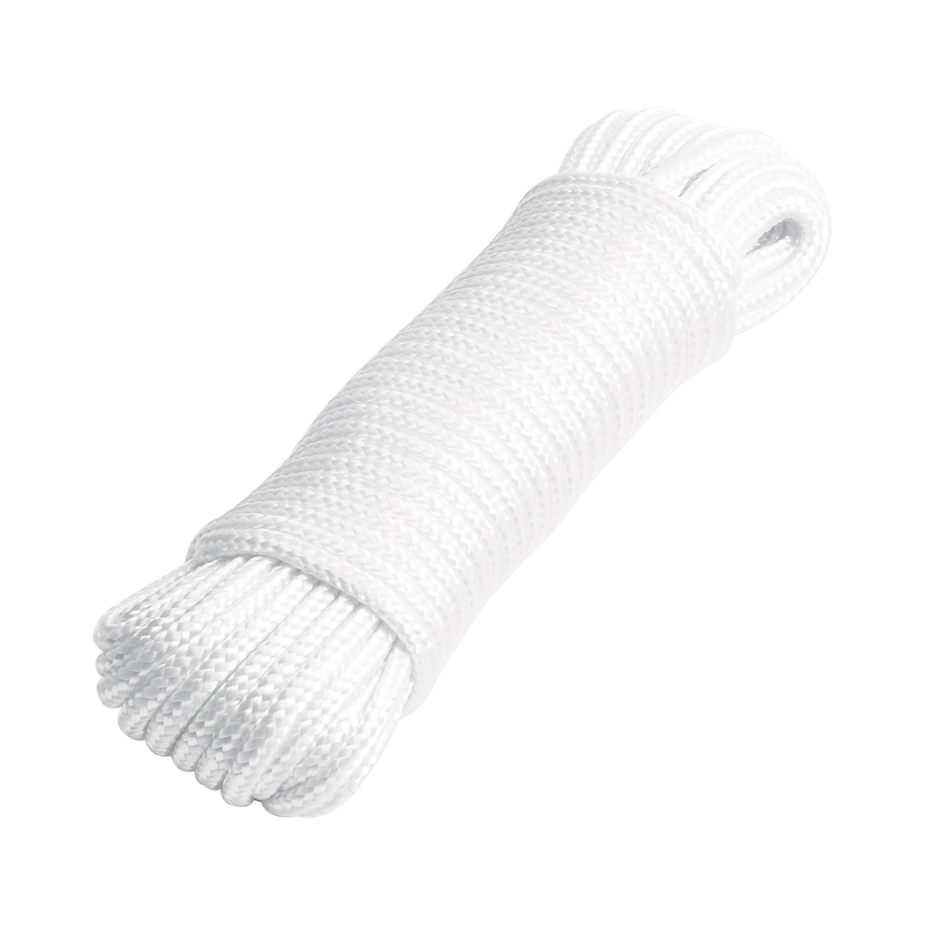[48392] Piola de poliéster diamante de 4 mm x 15 m blanca, Fiero