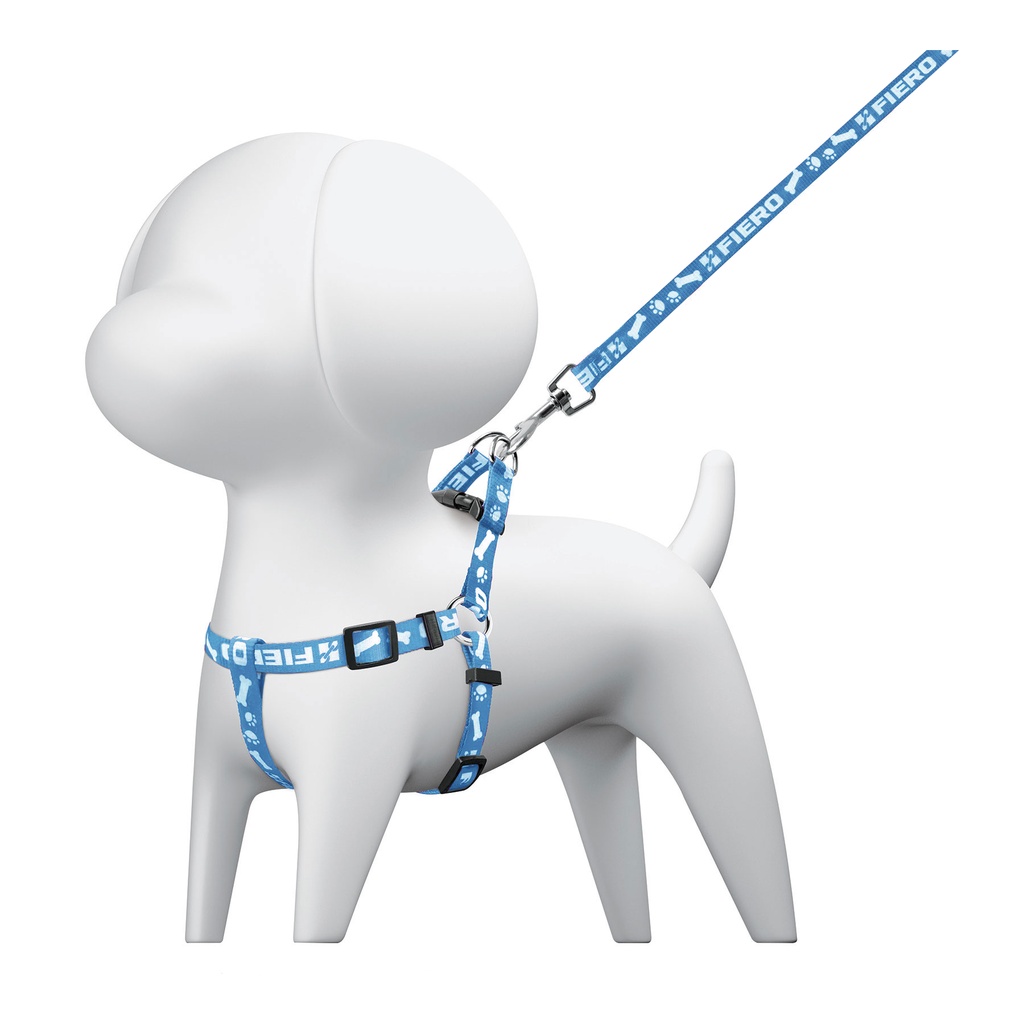 [44295] Paquete de 12 correas con pechera para perro, 1.5 cm ancho