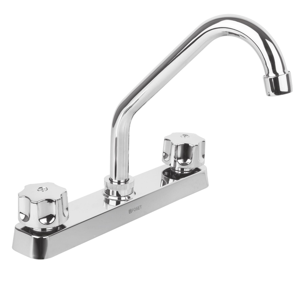 Mezcladora plástica 8' cuello corto para fregadero, standard