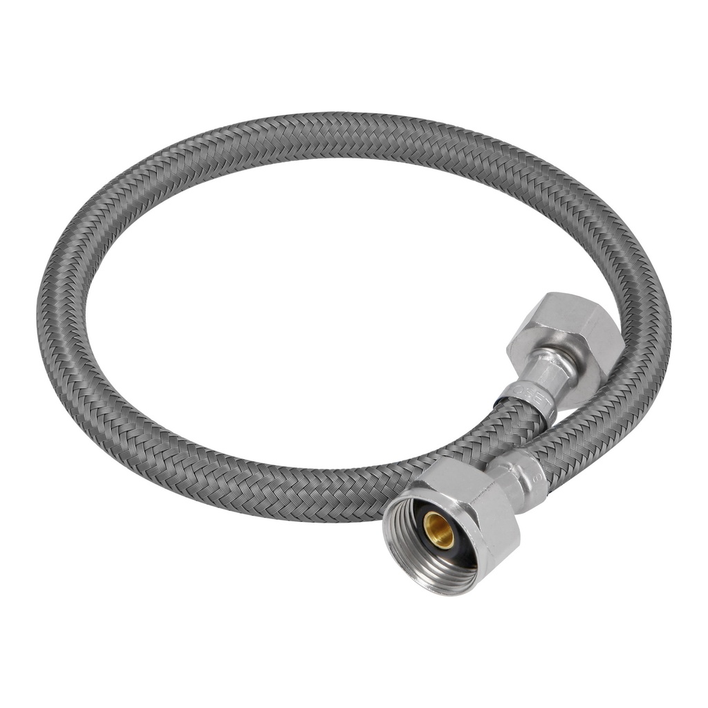 Manguera para WC, vinilo gris, 1/2' x 7/8', 50 cm, Foset