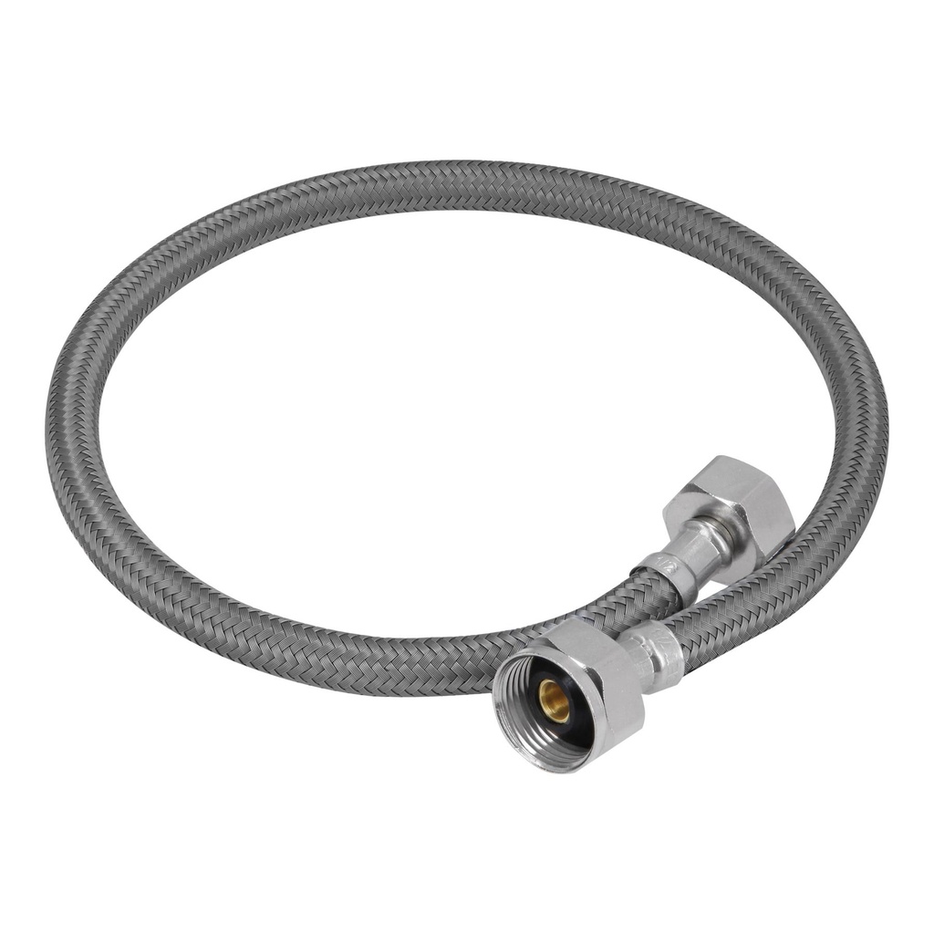 Manguera para WC, vinilo gris, 1/2' x 7/8', 60 cm, Foset