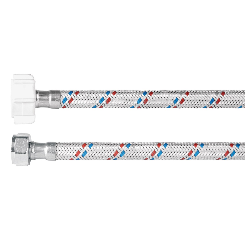 Manguera WC, aluminio, 1/2'x7/8', 50 cm, plást/metál, Basic