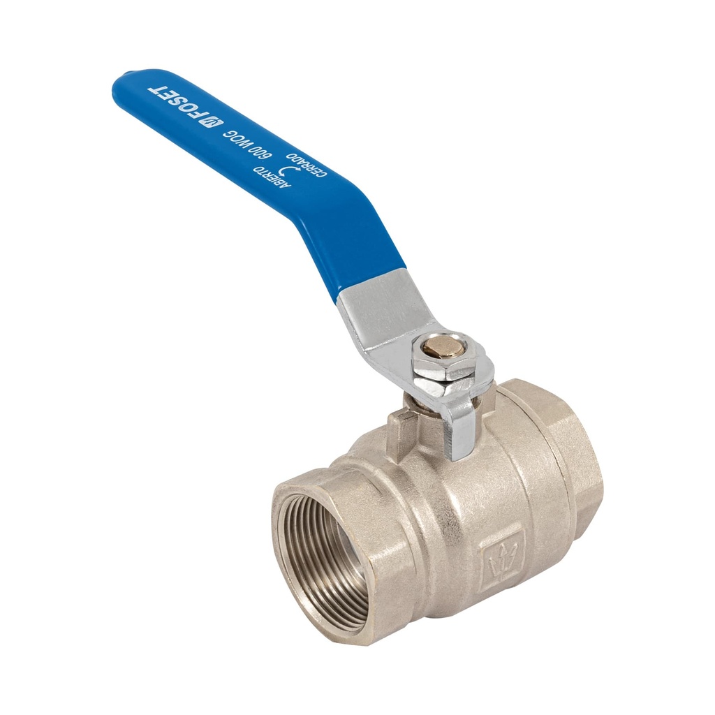 [49478] Válvula de esfera, de latón, roscable, 1-1/4', alta presión