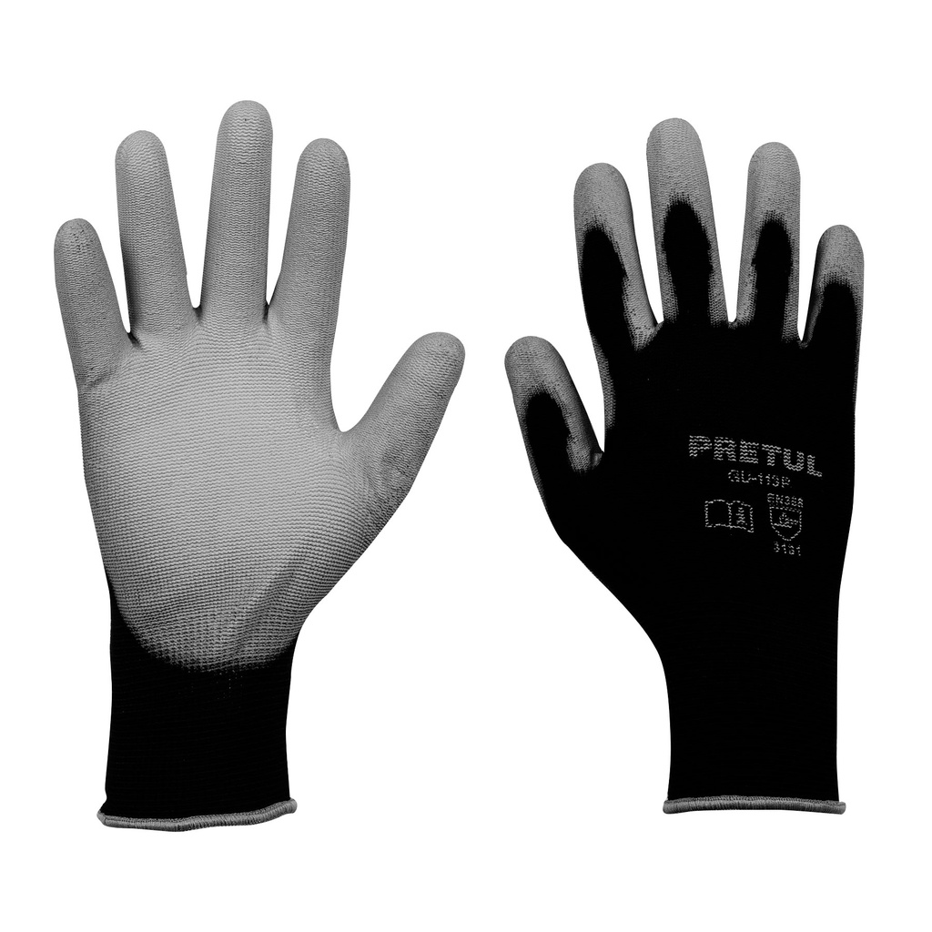 Guantes de nylon recubiertos de poliuretano, G, Pretul