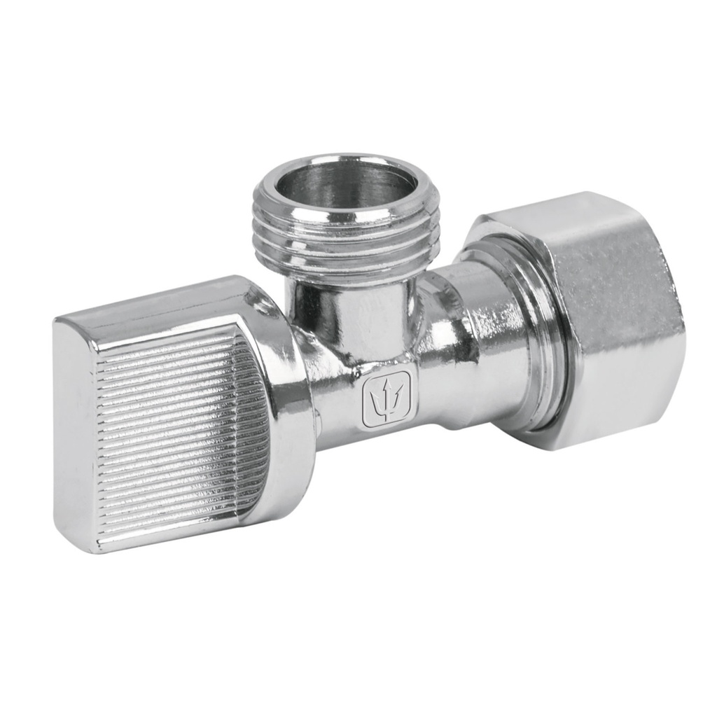 Llave angular de latón 1/2 x 1/2' para CPVC, tipo barrilito
