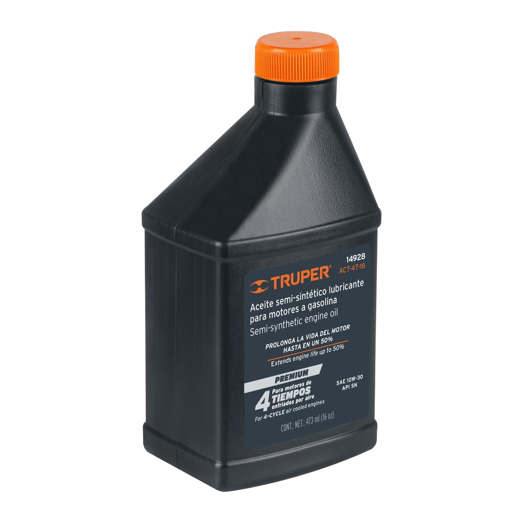 Aceite semi-sintético, motor 4 tiempos, 470ml (16oz), Truper