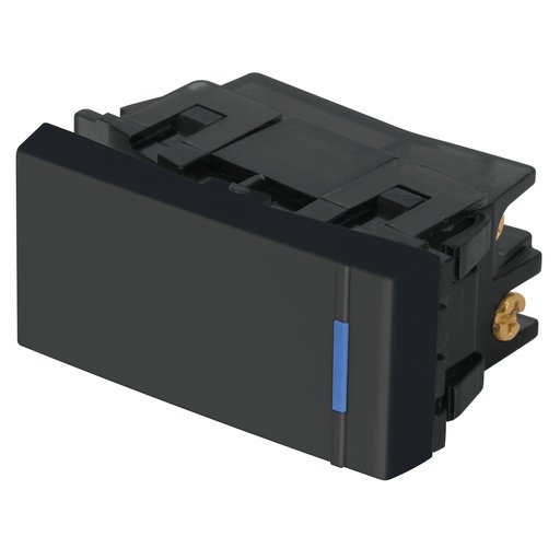 [47988] Interruptor de 3 vías, 1 módulo, línea Española,color negro