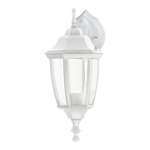 [47290] Arbotante tipo farol suspendido blanco, lámpara no incluida