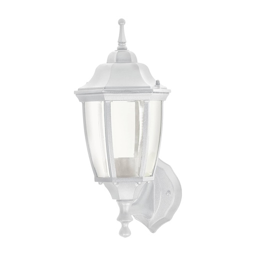 [47288] Arbotante tipo farol soportado blanco, lámpara no incluida