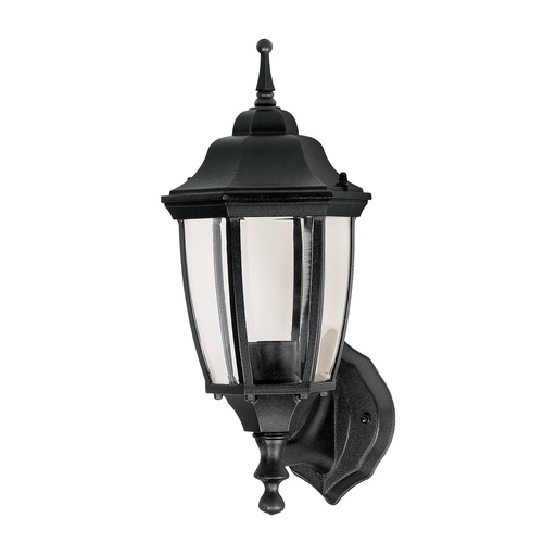 [47289] Arbotante tipo farol soportado negro, lámpara no incluida