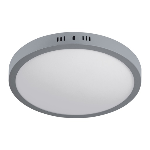 [47349] Luminario gris de LED 24 W redondo tipo plafón luz de día