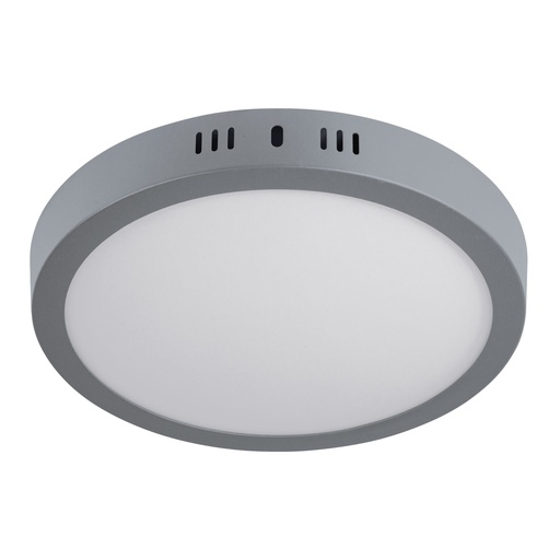 [47348] Luminario gris de LED 18 W redondo tipo plafón luz de día
