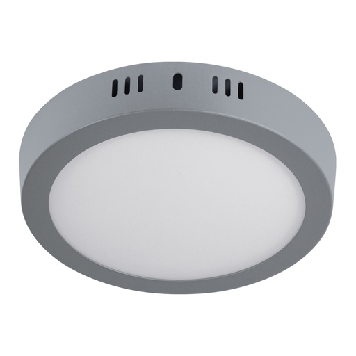 [47347] Luminario gris de LED 12 W redondo tipo plafón luz de día