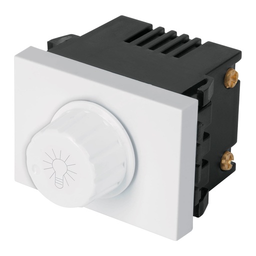 [47054] Dimmer giratorio, 1.5 módulos, línea Española, color blanco